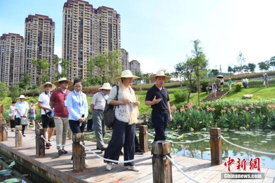 海外華文媒體南寧探訪海綿城市建設(shè)。<a target=
