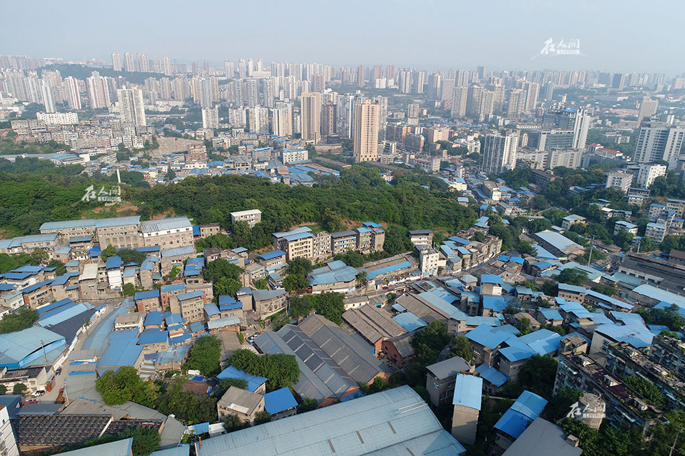 新橋工業(yè)園區(qū)位于重慶歌樂山山腳下，片區(qū)遍布著藍(lán)色彩鋼屋頂?shù)淖越ㄎ�。大點(diǎn)的多是廠房倉庫，小點(diǎn)的多作居住使用。在20世紀(jì)的最后10年，中國開始進(jìn)入市場(chǎng)經(jīng)濟(jì)時(shí)代，緊鄰城市的村民低價(jià)甚至無償取得土地使用權(quán)，并迅速從自建、租建中獲利。